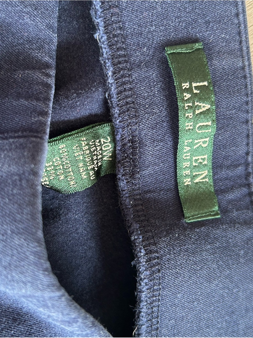 Ralph Lauren Navy Blue Pull-On Pants - Picture 3 of 4